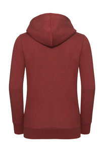 Sweatshirt publicitaire femme manches longues avec capuche | Gwangan Brick Red Melange