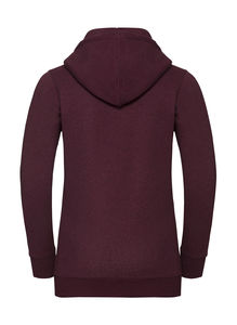 Sweatshirt publicitaire femme manches longues avec capuche | Gwangan Burgundy Melange