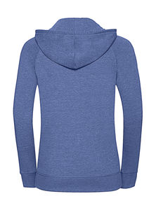 Sweatshirt publicitaire femme manches longues avec capuche | Leziria Blue Marl