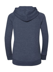 Sweatshirt publicitaire femme manches longues avec capuche | Leziria Bright Navy Marl