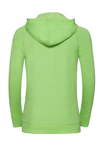 Sweatshirt publicitaire femme manches longues avec capuche | Leziria Green Marl