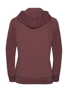 Sweatshirt publicitaire femme manches longues avec capuche | Leziria Maroon Marl