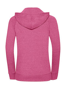 Sweatshirt publicitaire femme manches longues avec capuche | Leziria Pink Marl