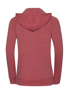 Sweatshirt publicitaire femme manches longues avec capuche | Leziria Red Marl