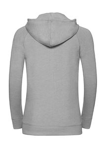 Sweatshirt publicitaire femme manches longues avec capuche | Leziria Silver Marl