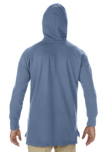 Sweatshirt publicitaire homme manches longues avec capuche | Liesse Blue Jean