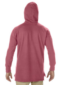 Sweatshirt publicitaire homme manches longues avec capuche | Liesse Crimson