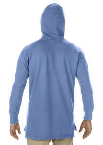 Sweatshirt publicitaire homme manches longues avec capuche | Liesse Flo Blue
