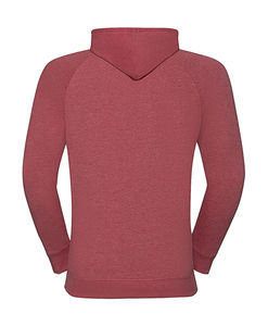 Sweatshirt publicitaire homme manches longues avec capuche | Mateo-Hayward Red Marl