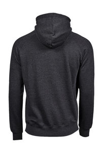 Sweatshirt publicitaire homme manches longues cintré raglan | Hasle Black Melange