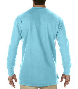 Sweatshirt publicitaire homme manches longues | Saint-Jacques Lagoon Blue
