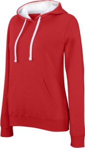 Kitu | Sweatshirt publicitaire Rouge Blanc