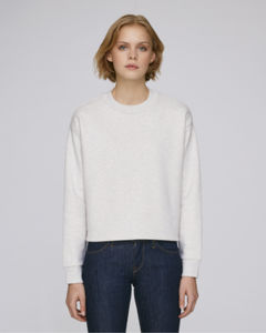Sweat-shirt court femme | Stella Realizes Cream Heather Grey