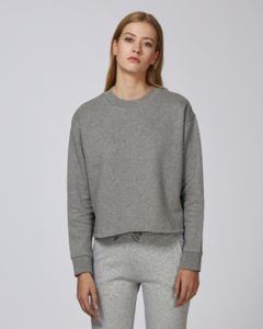 Sweat-shirt court femme | Stella Realizes Mid Heather Grey