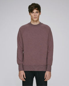 Sweat-shirt col montant homme | Stanley Trusts Black Heather Cranberry