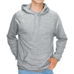 Sweatshirt publicitaire unisexe manches longues avec capuche | Otis Heather Grey