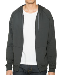 Sweatshirt publicitaire unisexe manches longues avec capuche raglan | Weatherwax Asphalt