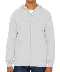 Sweatshirt publicitaire unisexe manches longues avec capuche raglan | Weatherwax Heather Grey