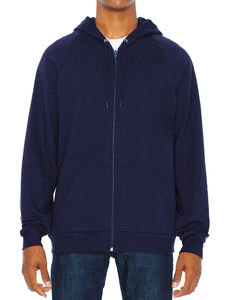 Sweatshirt publicitaire unisexe manches longues avec capuche raglan | Weatherwax Navy