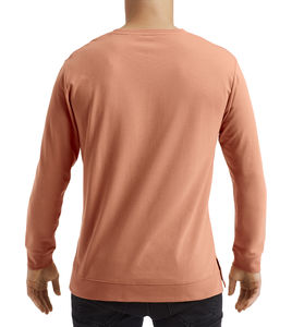 Sweatshirt publicitaire unisexe manches longues | Light Terry Crew Terracotta