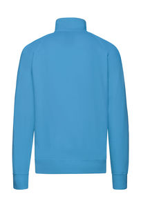 Sweatshirt personnalisé homme manches longues raglan | Lightweight Zip Neck Sweat Azure Blue