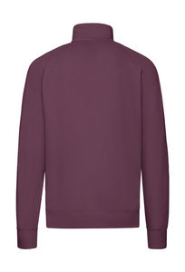 Sweatshirt personnalisé homme manches longues raglan | Lightweight Zip Neck Sweat Burgundy