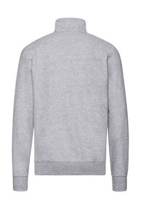 Sweatshirt personnalisé homme manches longues raglan | Lightweight Zip Neck Sweat Heather Grey