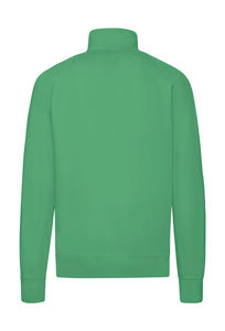 Sweatshirt personnalisé homme manches longues raglan | Lightweight Zip Neck Sweat Kelly Green