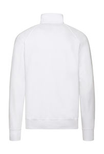 Sweatshirt personnalisé homme manches longues raglan | Lightweight Zip Neck Sweat White