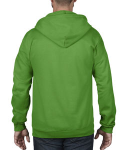 Sweatshirt publicitaire homme manches longues avec capuche | Adult Fashion Full-Zip Hooded Sweat Green Apple