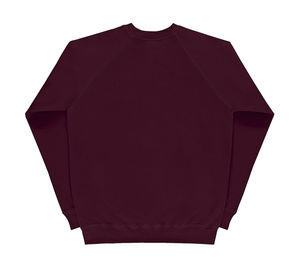 Sweatshirt personnalisé homme manches longues raglan | Blackrod Burgundy