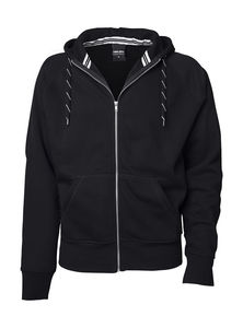 Sweatshirt publicitaire homme manches longues avec capuche | Kibak Black