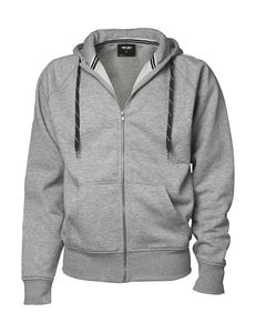 Sweatshirt publicitaire homme manches longues avec capuche | Kibak Heather Grey