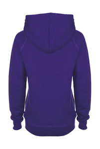 Sweatshirt personnalisé femme manches longues avec capuche | Raglan Hoodie Purple