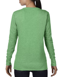 Sweatshirt publicitaire femme manches longues | Women`s French Terry Sweatshirt Heather Green