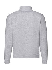 Sweatshirt publicitaire manches longues raglan | Zip-Neck Sweatshirt Heather Grey