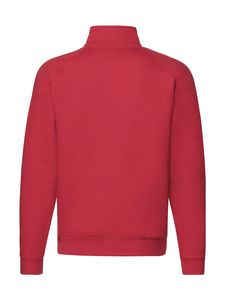Sweatshirt publicitaire manches longues raglan | Zip-Neck Sweatshirt Red