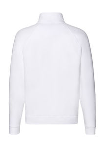 Sweatshirt publicitaire manches longues raglan | Zip-Neck Sweatshirt White