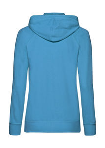 Sweatshirt publicitaire femme manches longues avec capuche | Ladies Lightweight Hooded Sweat Jacket Azure Blue