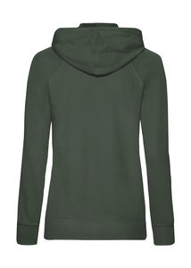 Sweatshirt publicitaire femme manches longues avec capuche | Ladies Lightweight Hooded Sweat Jacket Bottle Green
