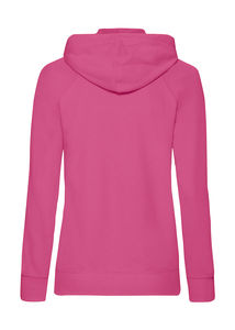 Sweatshirt publicitaire femme manches longues avec capuche | Ladies Lightweight Hooded Sweat Jacket Fuchsia