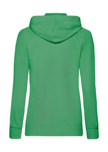 Sweatshirt publicitaire femme manches longues avec capuche | Ladies Lightweight Hooded Sweat Jacket Kelly Green