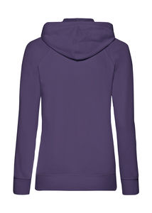 Sweatshirt publicitaire femme manches longues avec capuche | Ladies Lightweight Hooded Sweat Jacket Purple