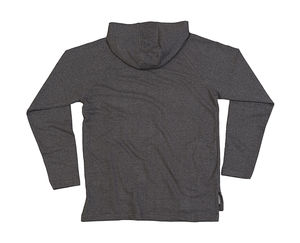 Sweatshirt personnalisé unisexe manches longues avec capuche | Evans Charcoal Grey Melange
