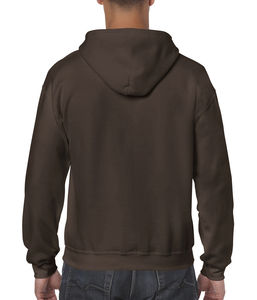 Sweat-shirt homme zippé à capuche heavy blend™ publicitaire | Yorkton Dark Chocolate