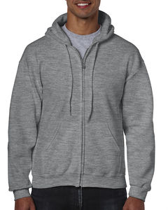 Sweat-shirt homme zippé à capuche heavy blend™ publicitaire | Yorkton Graphite Heather