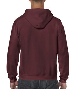 Sweat-shirt homme zippé à capuche heavy blend™ publicitaire | Yorkton Maroon