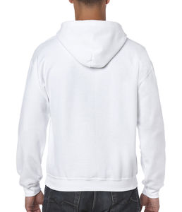 Sweat-shirt homme zippé à capuche heavy blend™ publicitaire | Yorkton White