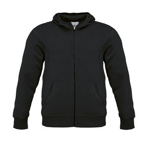 Sweat-shirt homme zippé capuche publicitaire | Monster men Hooded Zip  Black