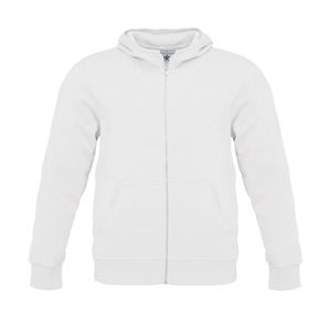 Sweat-shirt homme zippé capuche publicitaire | Monster men Hooded Zip  White